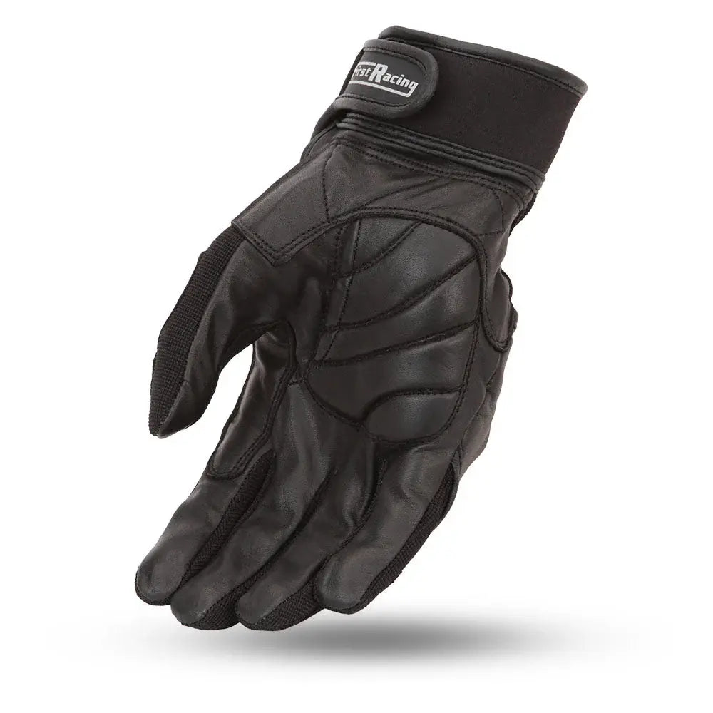 Hurricane Men's Motorcycle Leather Gloves - First Manufacturing Company - Flyclothing LLC