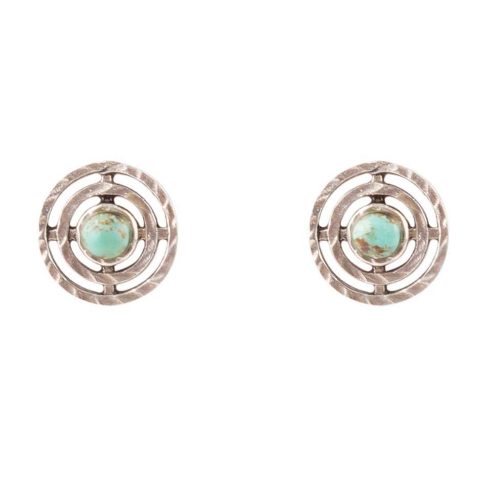 Hypnosis Turquoise and Sterling Silver Earrings - Barse Jewelry - Flyclothing LLC