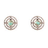 Hypnosis Turquoise and Sterling Silver Earrings - Barse Jewelry - Flyclothing LLC