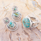 Hypnosis Turquoise and Sterling Silver Earrings