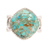 Hypnosis Blue Turquoise and Sterling Silver Ring - Barse Jewelry
