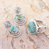Hypnosis Blue Turquoise and Sterling Silver Ring