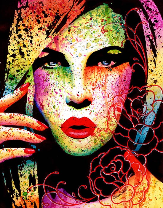 Black Market Art Company Hypnotized Girl Print