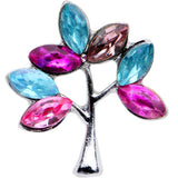 16G 1/4 Pink Blue Gem Joyful Tree Cartilage Tragus Earring - BodyCandy - Flyclothing LLC