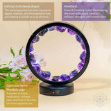 I Am At Peace - Spiritual Protection Amethyst Lamp - Conscious Items - Flyclothing LLC
