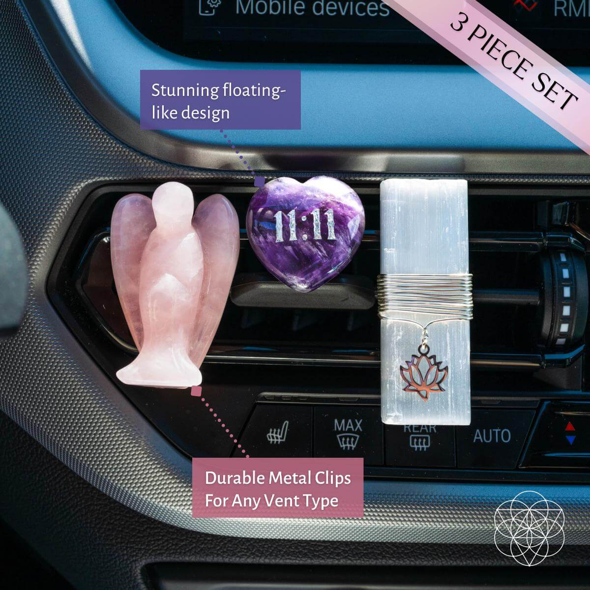 I Am Very Lucky - 11:11 Car Crystal Kit - Conscious Items - Flyclothing LLC