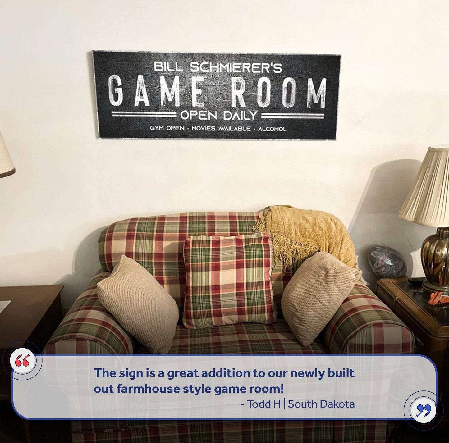 Family Game Room Sign - Tailored Canvases - Flyclothing LLC