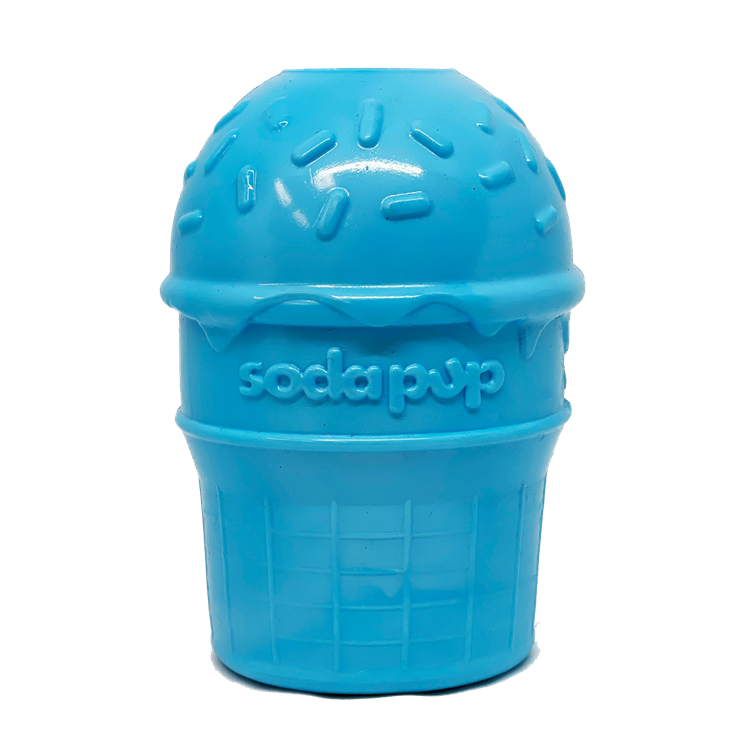 Ice Cream Cone Rubber Dog Chew Toy | Treat Dispenser | USA Made | SodaPup - SodaPup/True Dogs, LLC - Flyclothing LLC