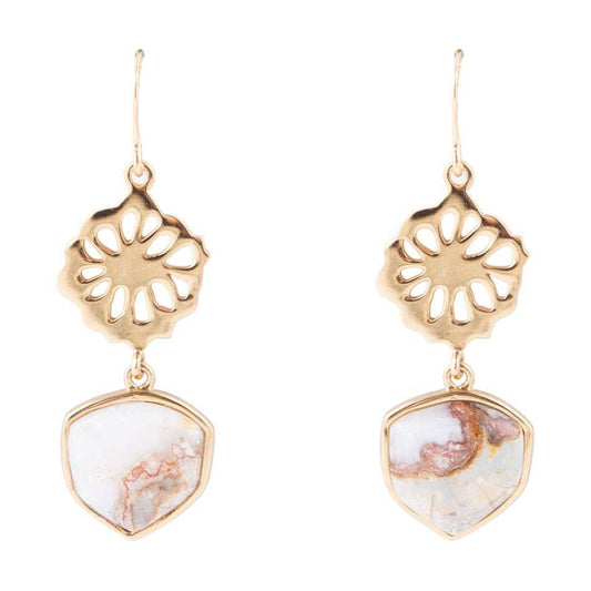 Idaho Opal and Bronze Earrings - Barse Jewelry - Flyclothing LLC