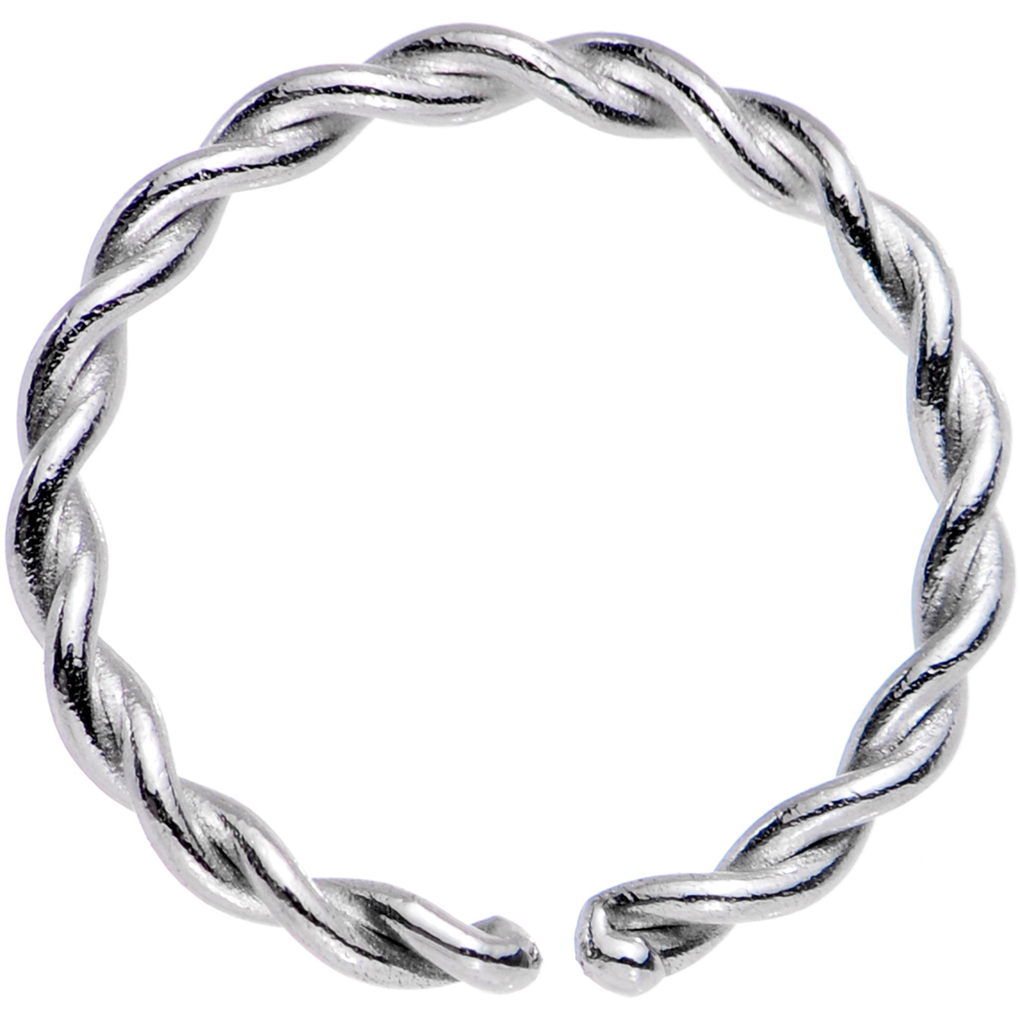 18G 5/16 Annealed Steel Seamless Braided Circular Ring - BodyCandy - Flyclothing LLC