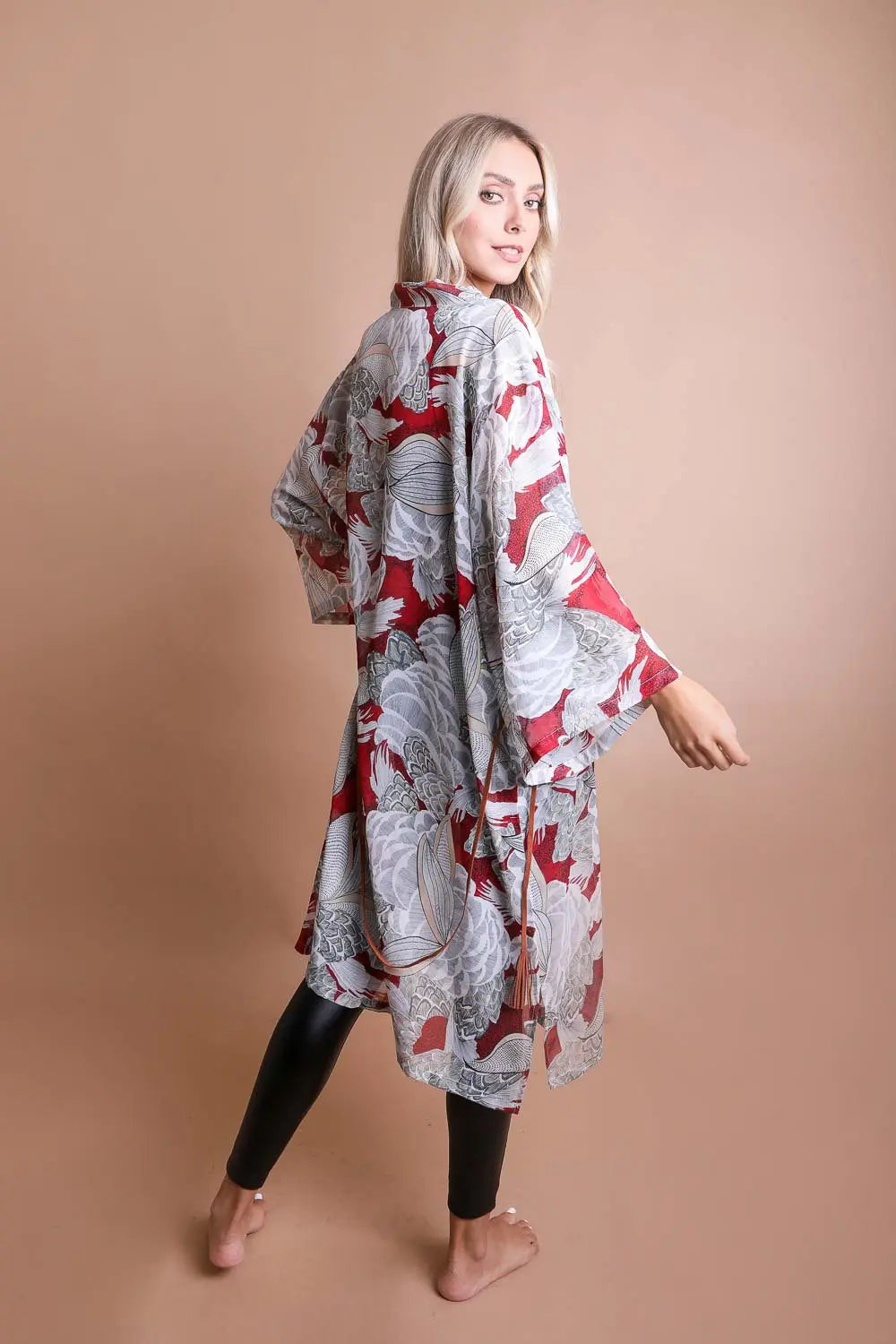 Ikebana Kimono 🪷 - Boho Clothing and Accessories - Flyclothing LLC