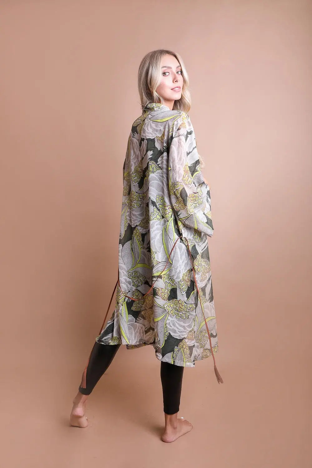 Ikebana Kimono 🪷 - Boho Clothing and Accessories - Flyclothing LLC