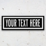Personalized One Way Wall Hanging | Clean & Distressed Metal Look - Off The Square Designs - Flyclothing LLC