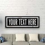 Personalized One Way Wall Hanging | Clean & Distressed Metal Look - Off The Square Designs - Flyclothing LLC