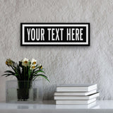 Personalized One Way Wall Hanging | Clean & Distressed Metal Look - Off The Square Designs - Flyclothing LLC
