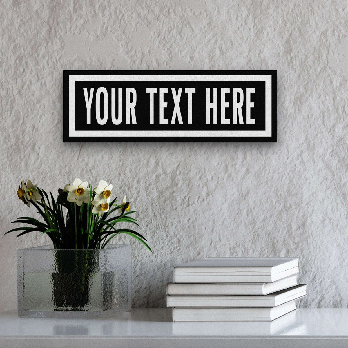 Personalized One Way Wall Hanging | Clean & Distressed Metal Look - Off The Square Designs - Flyclothing LLC