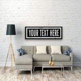 Personalized One Way Wall Hanging | Clean & Distressed Metal Look - Off The Square Designs - Flyclothing LLC
