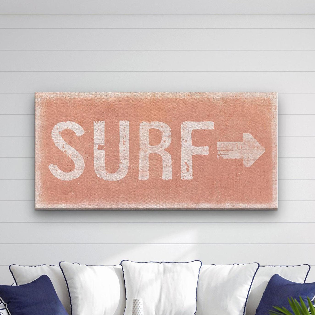 Distressed Surf Sign - Surf Shack Canvas Sign - Off The Square Designs - Flyclothing LLC