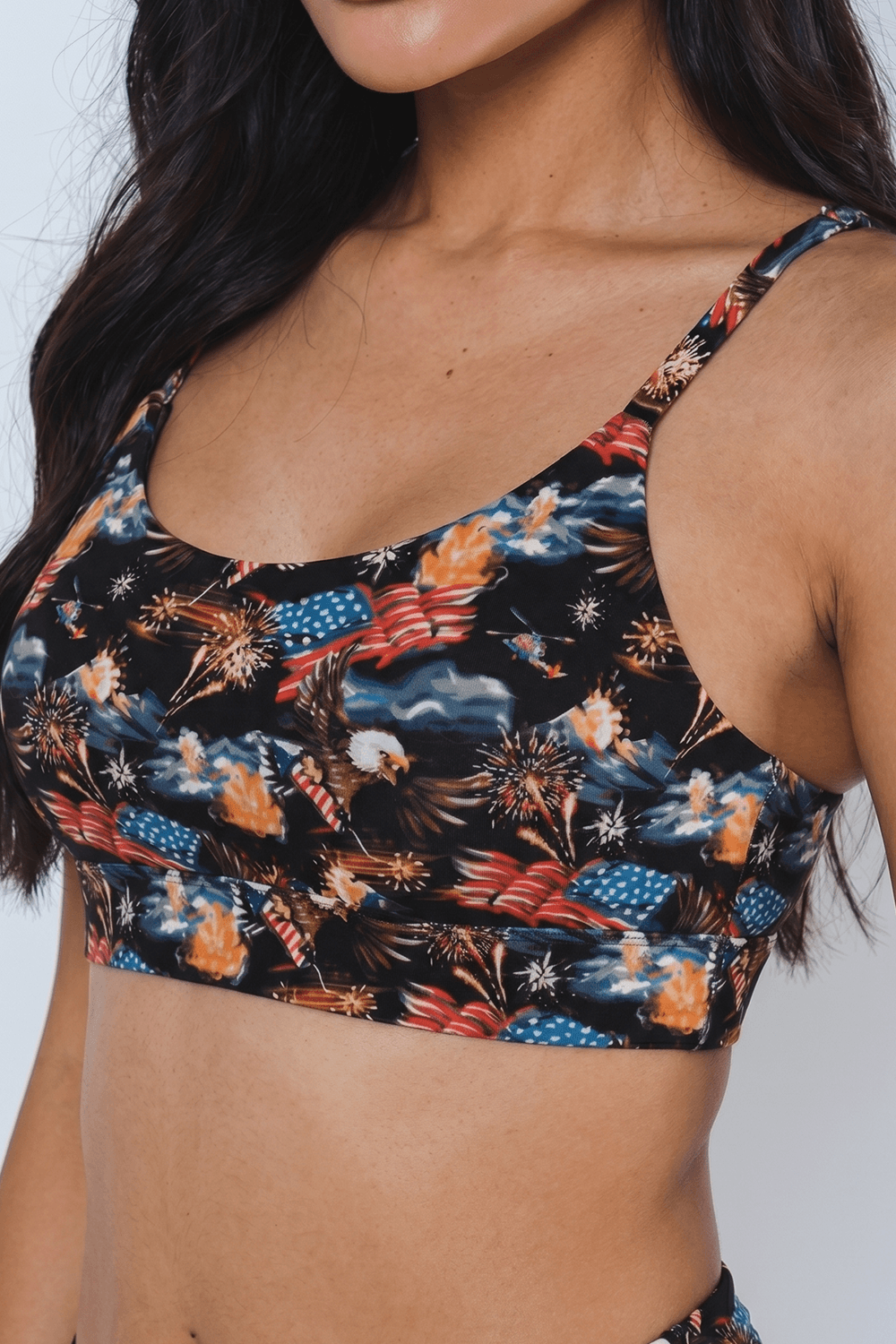 The Declaration | Americana Eagles Boob Hammock™ Scoop Bralette - Shinesty - Flyclothing LLC