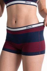 The Pitch | Rugby Stripe Boyshort Underwear with Waistband