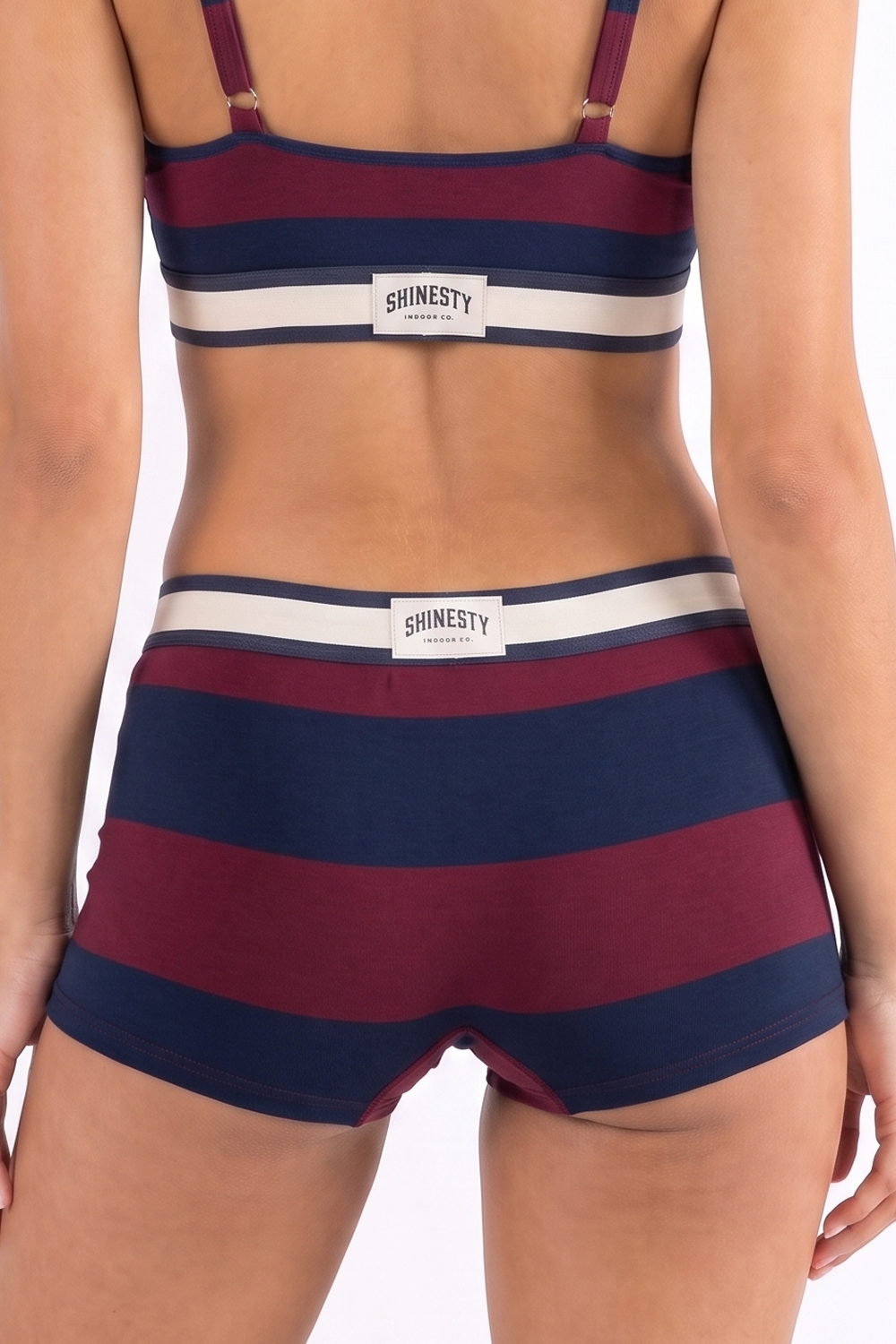The Pitch | Rugby Stripe Boyshort Underwear with Waistband