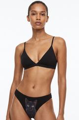 The Hex Appeal | Black Cat MicroModal Thong
