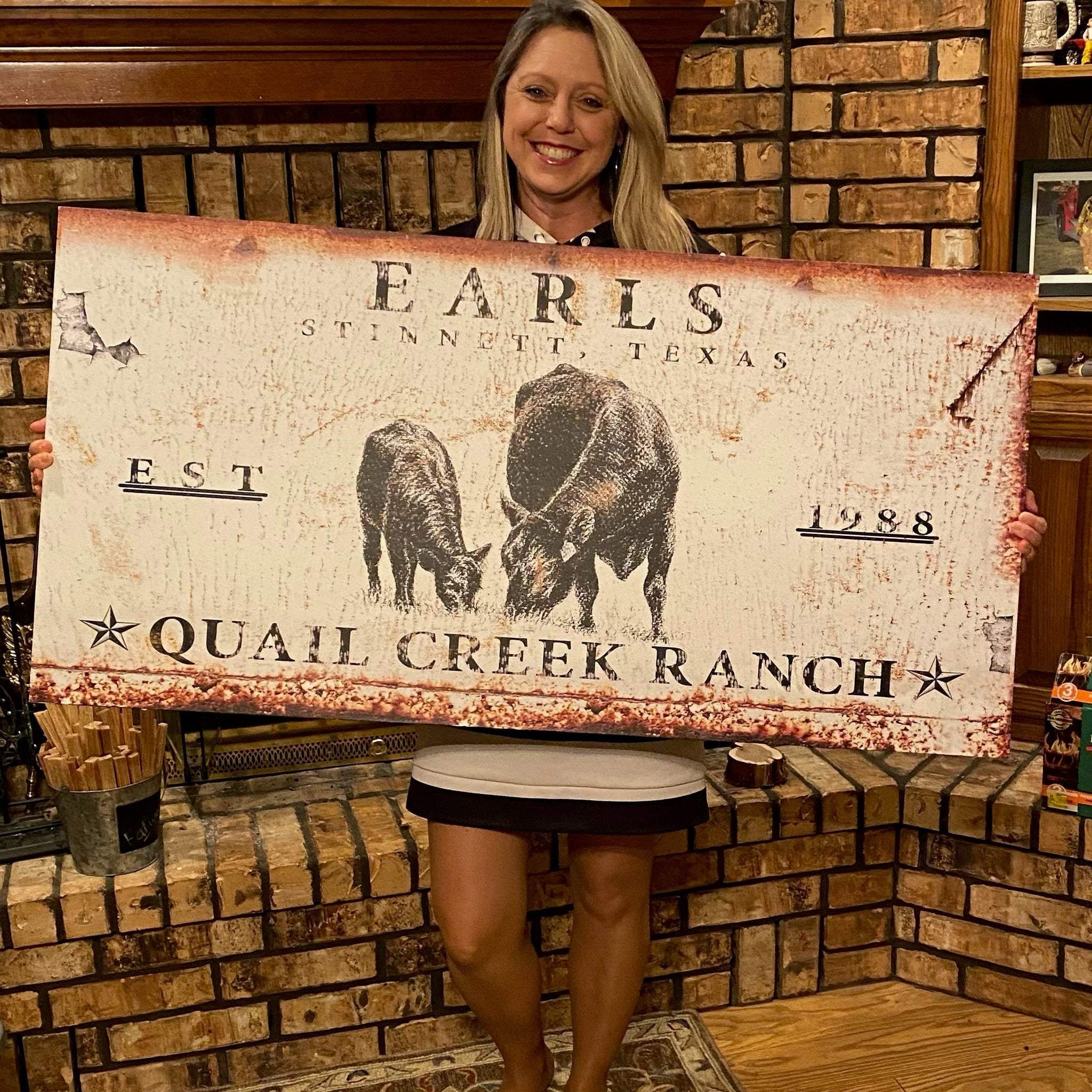 Angus Ranch Sign - Tailored Canvases - Flyclothing LLC