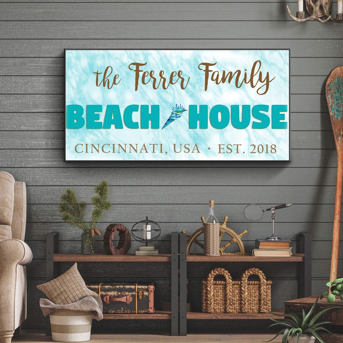 Beach House Sign II - Tailored Canvases - Flyclothing LLC