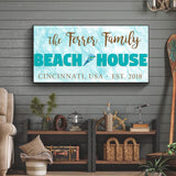 Beach House Sign II - Tailored Canvases - Flyclothing LLC