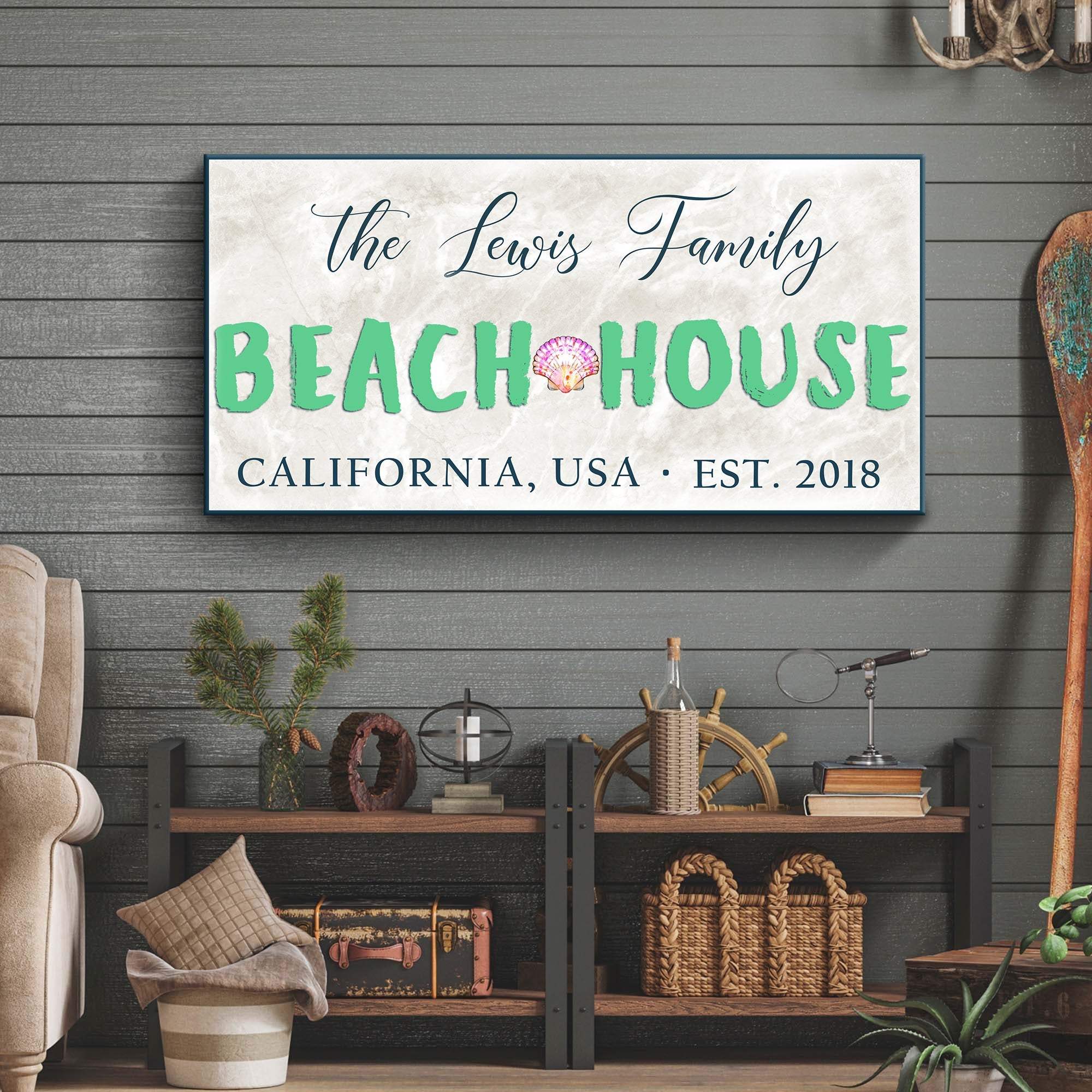 Beach House Sign III - Tailored Canvases - Flyclothing LLC