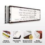The Best Things In Life Sign VII - Tailored Canvases - Flyclothing LLC