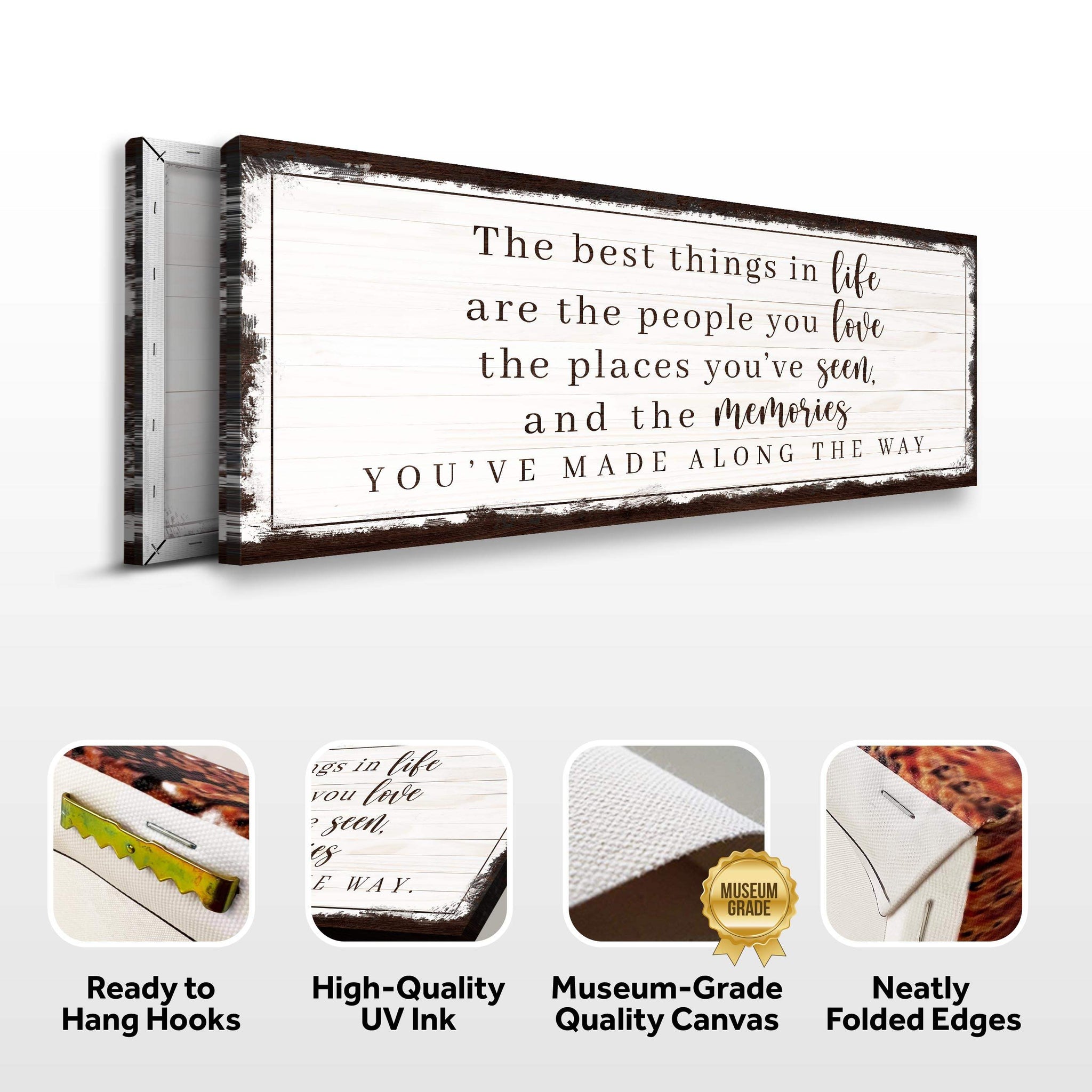 The Best Things In Life Sign VII - Tailored Canvases - Flyclothing LLC