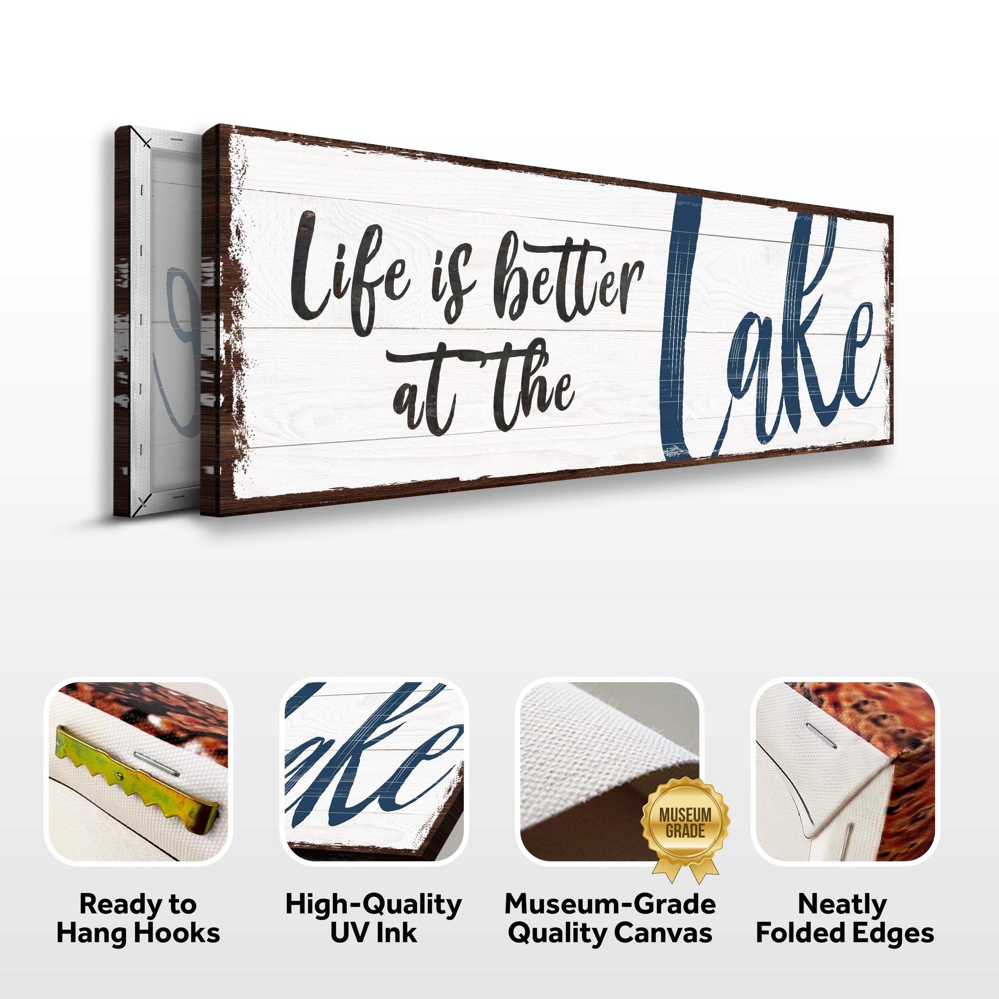 Life Is Better At The Lake Sign II - Tailored Canvases - Flyclothing LLC