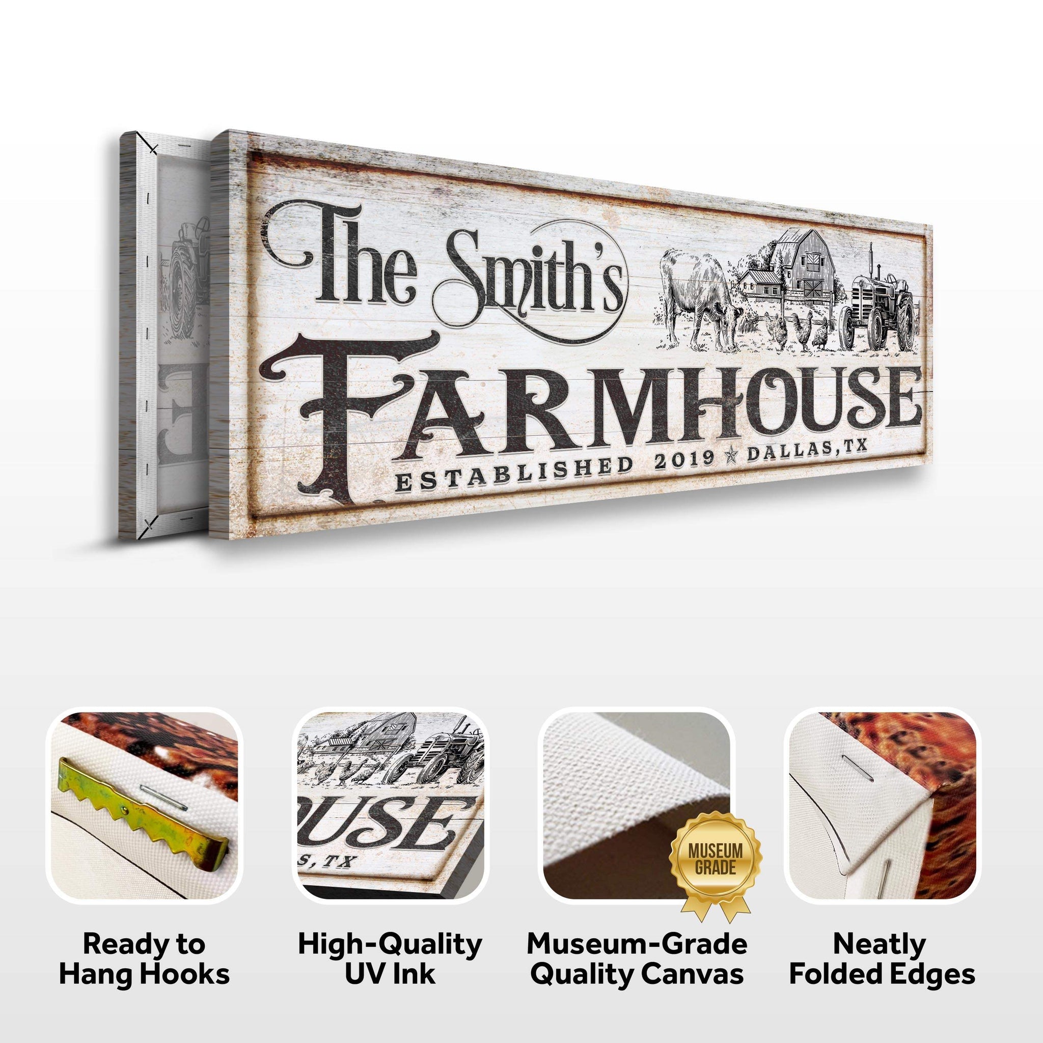 Vintage Rust Farmhouse Sign II - Tailored Canvases - Flyclothing LLC