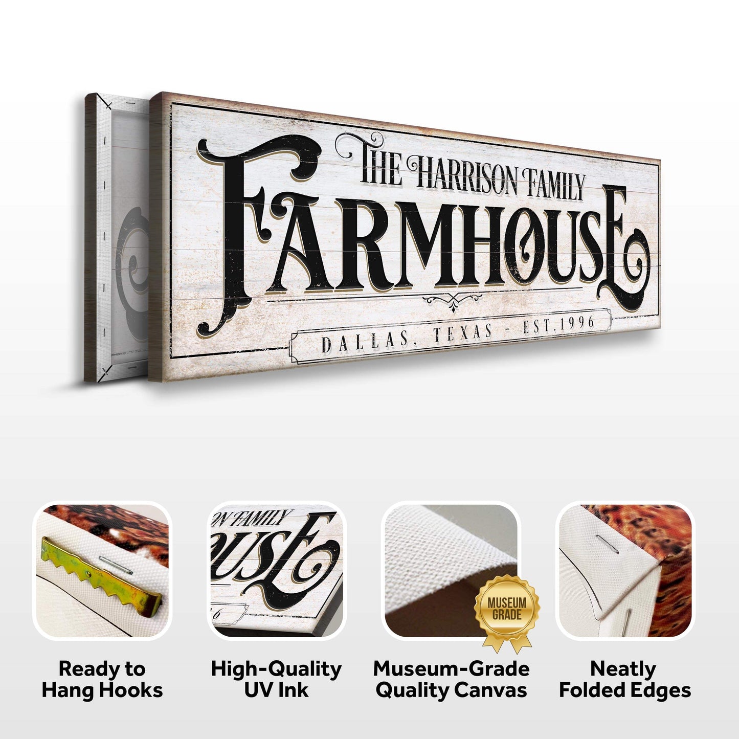 Vintage Rust Farmhouse Sign - Tailored Canvases - Flyclothing LLC