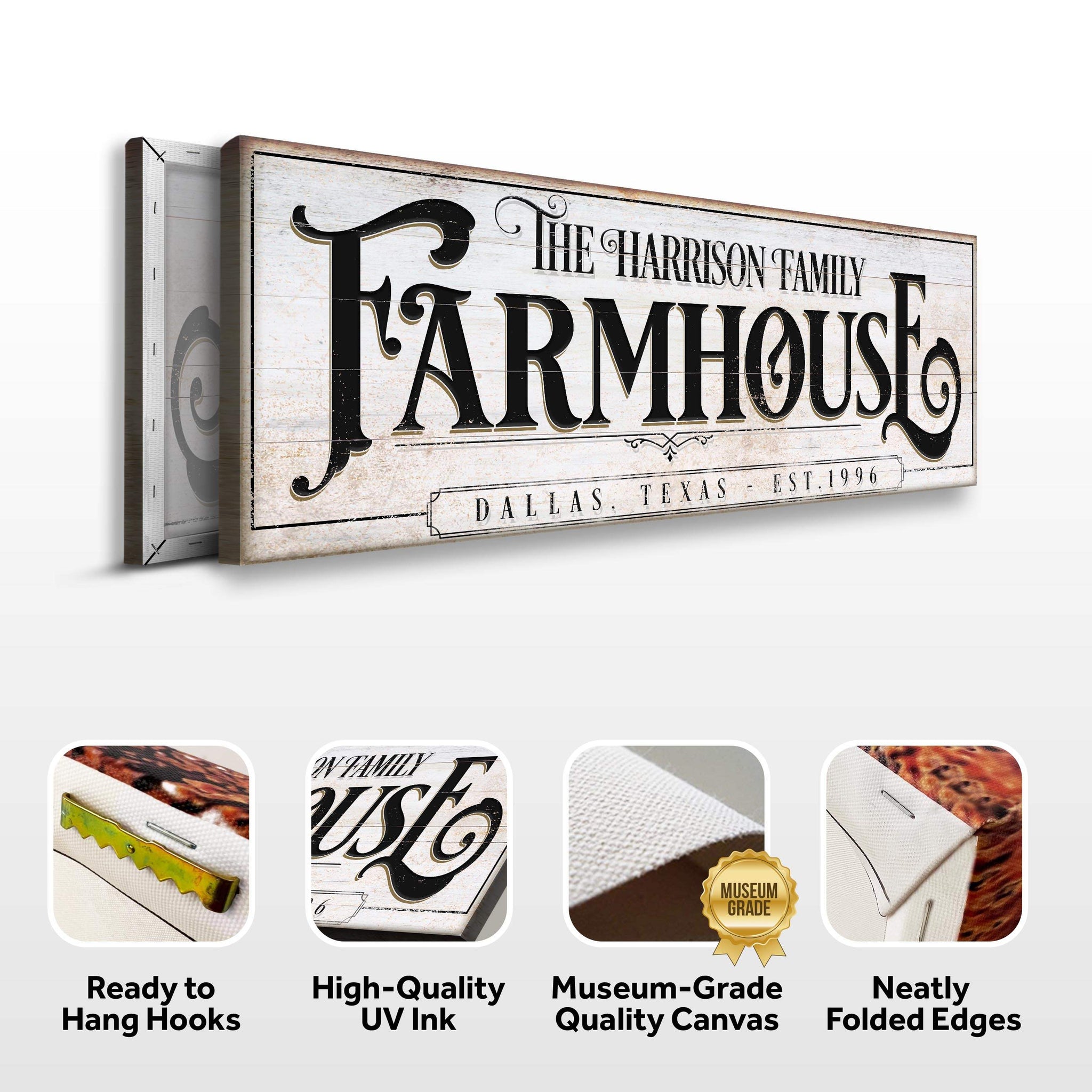 Vintage Rust Farmhouse Sign - Tailored Canvases - Flyclothing LLC