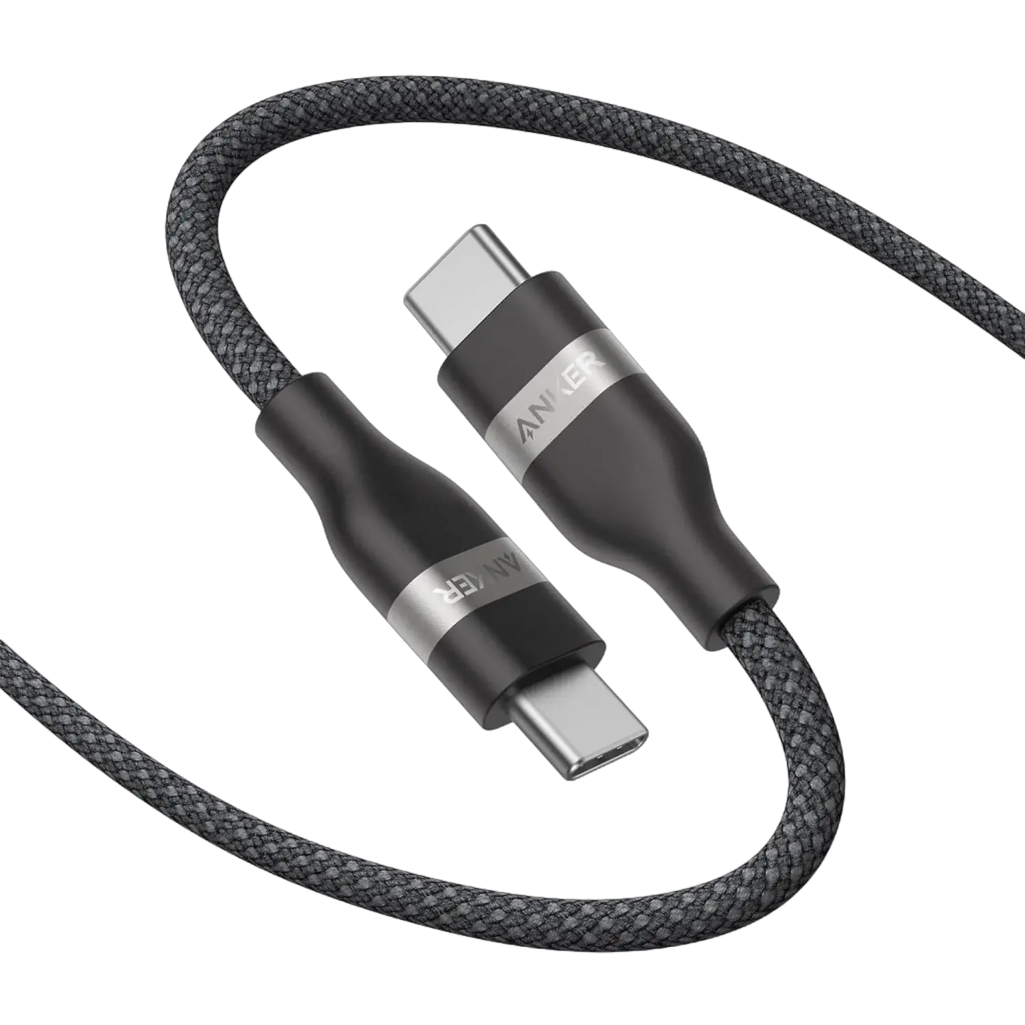 Anker USB-C to USB-C Cable (3 ft / 6 ft, 240W, Upcycled-Braided) - Anker - Flyclothing LLC