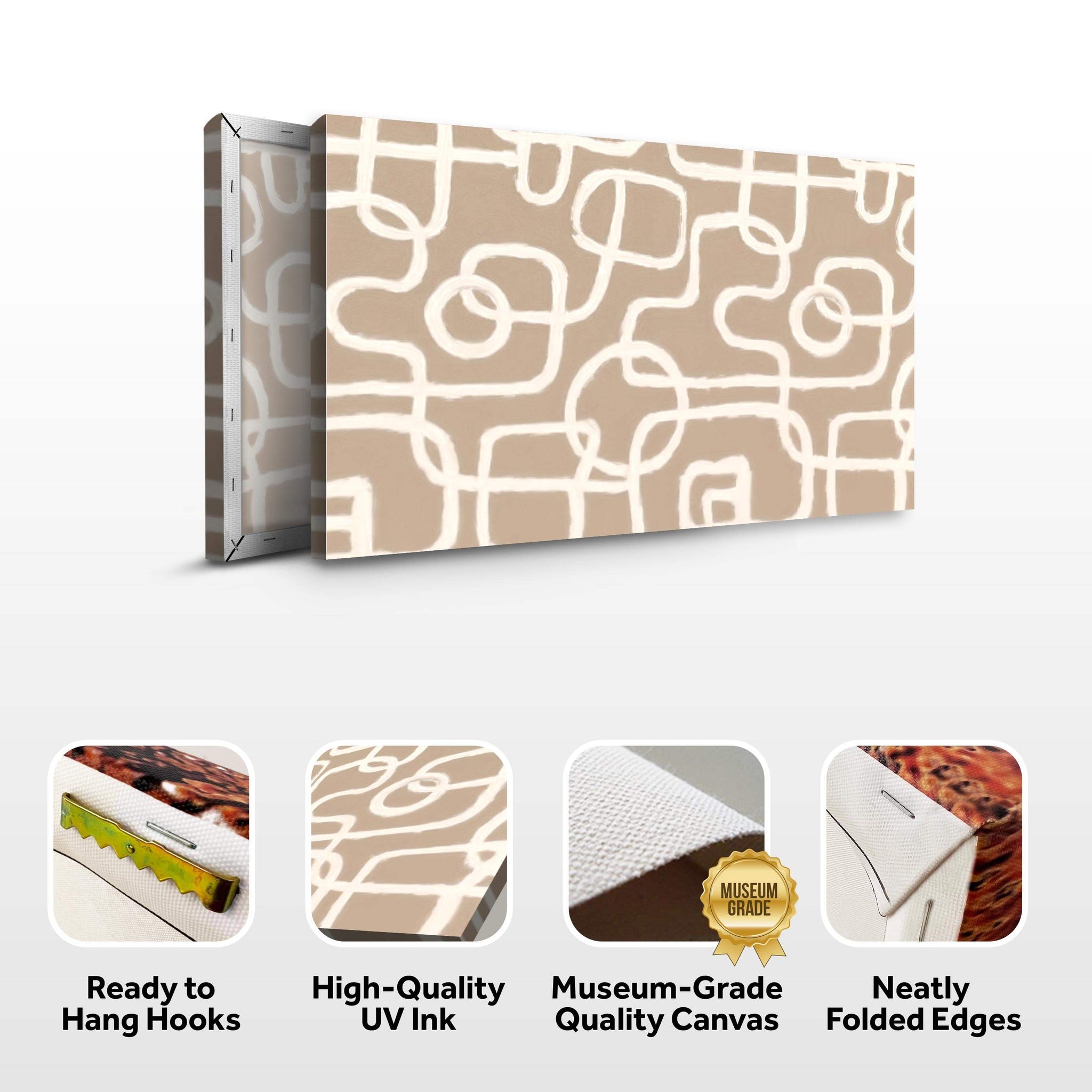 Modern Simple Lines Wall Art - Tailored Canvases - Flyclothing LLC