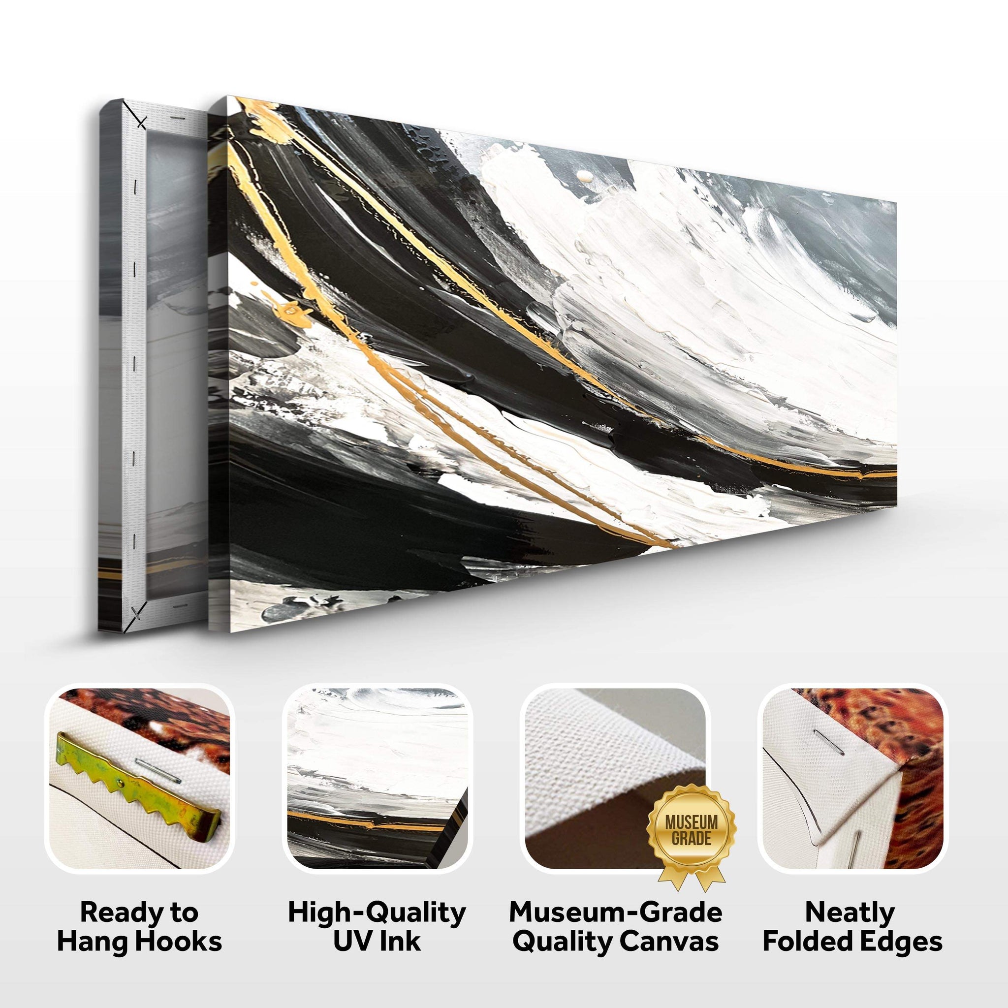 Modern Abstract Shadows Wall Art - Tailored Canvases - Flyclothing LLC