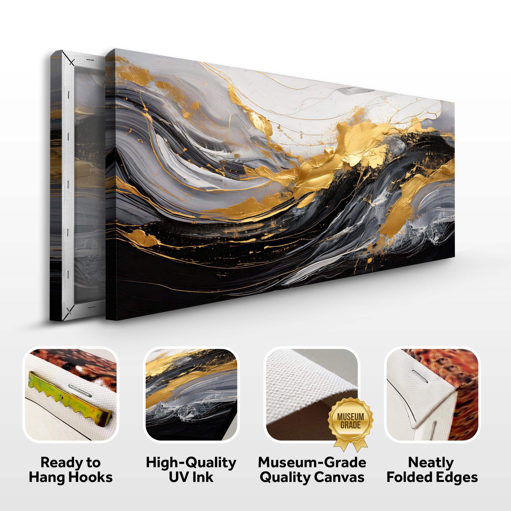 Modern Abstract Shadows Wall Art - Tailored Canvases - Flyclothing LLC