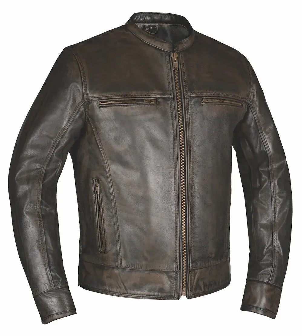 Indy - Men's Premium Leather Motorcycle Jacket - Unik Just for Bikers - Flyclothing LLC