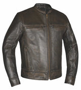 Indy - Men's Premium Leather Motorcycle Jacket - Unik Just for Bikers - Flyclothing LLC