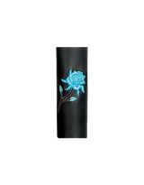 Black cowhide Leather teal rose Hair Accessory - Unik Just for Bikers - Flyclothing LLC