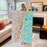Beachfront Painting Coastal Wall Art - Tailored Canvases - Flyclothing LLC