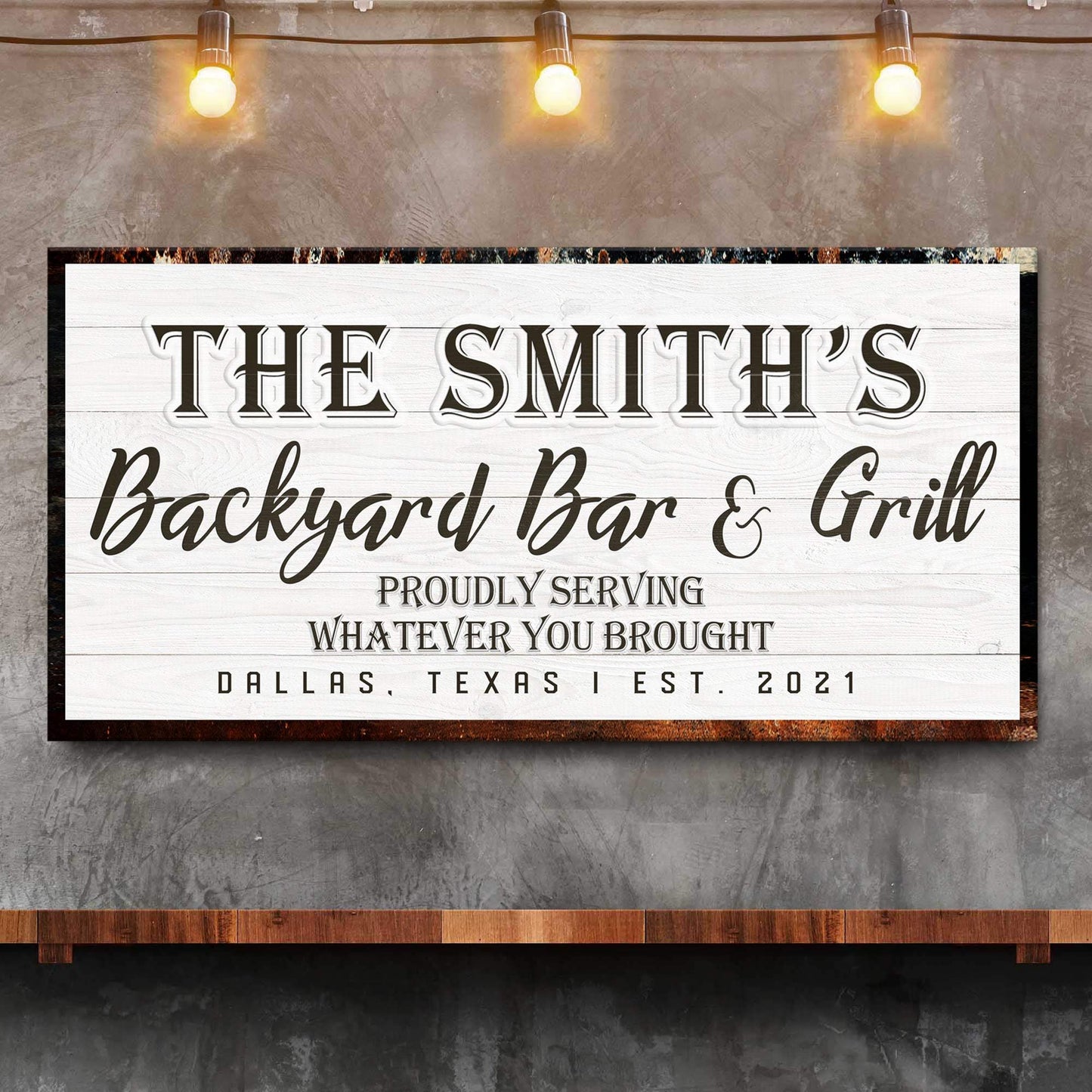 Backyard Bar & Grill Sign XIX - Tailored Canvases - Flyclothing LLC