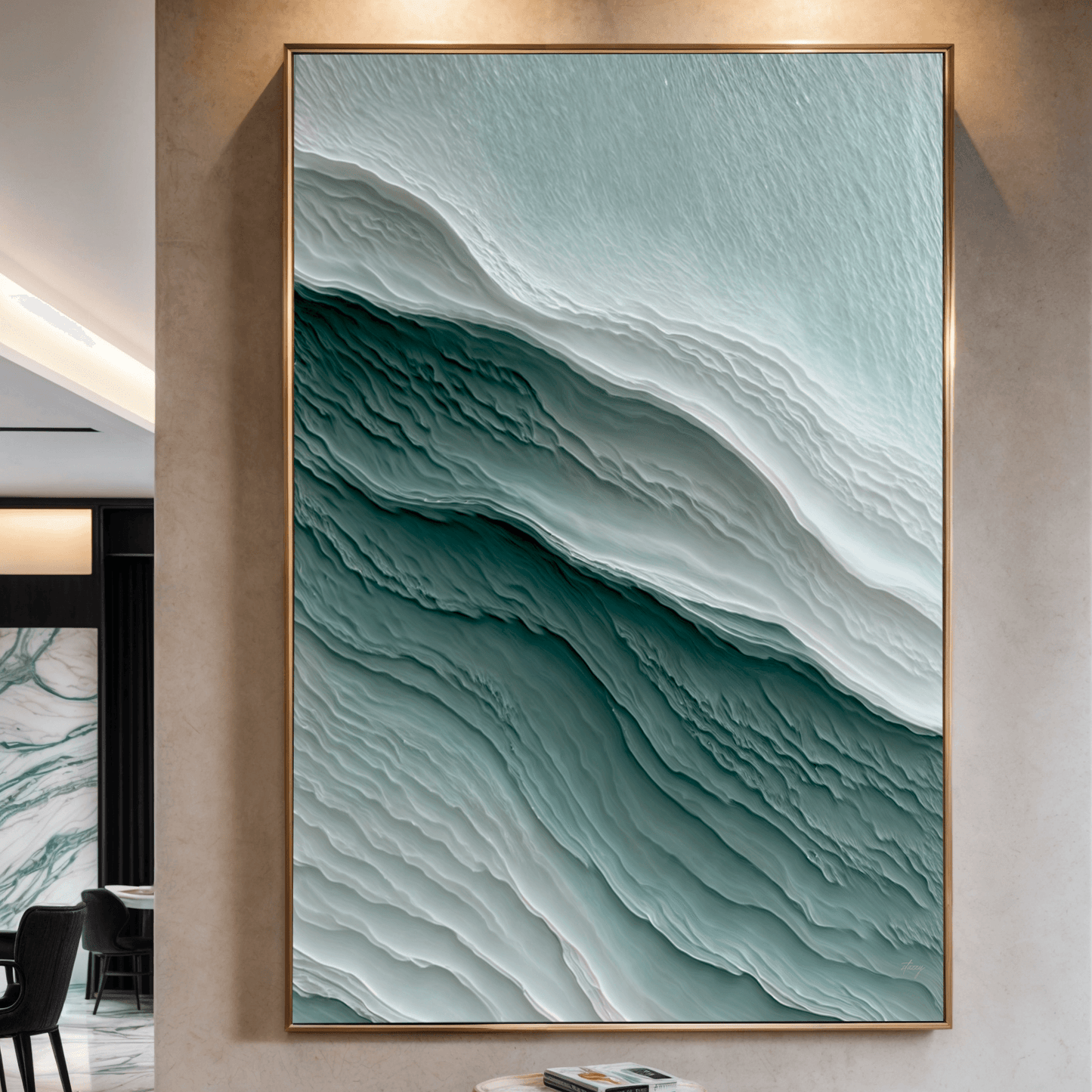 Canvas Print: "Aegean Layers" - Tailored Canvases - Flyclothing LLC