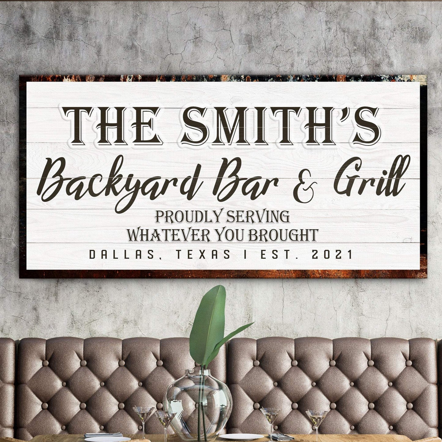 Backyard Bar & Grill Sign XIX - Tailored Canvases - Flyclothing LLC