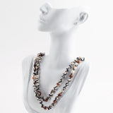Immeasurable Jasper Black and White Wrap Necklace - Barse Jewelry