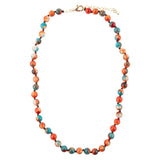 Immeasurable Multicolor Ocean Jade Golden Wrap Necklace - Barse Jewelry - Flyclothing LLC