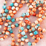 Immeasurable Orange and Blue Ocean Jade Necklace - Barse Jewelry